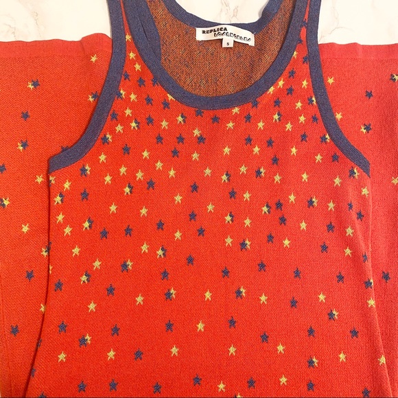 Replica Los Angeles Star Print Knit Dress Size S - Picture 5 of 8